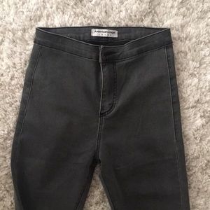 American apparel jeggings in grey